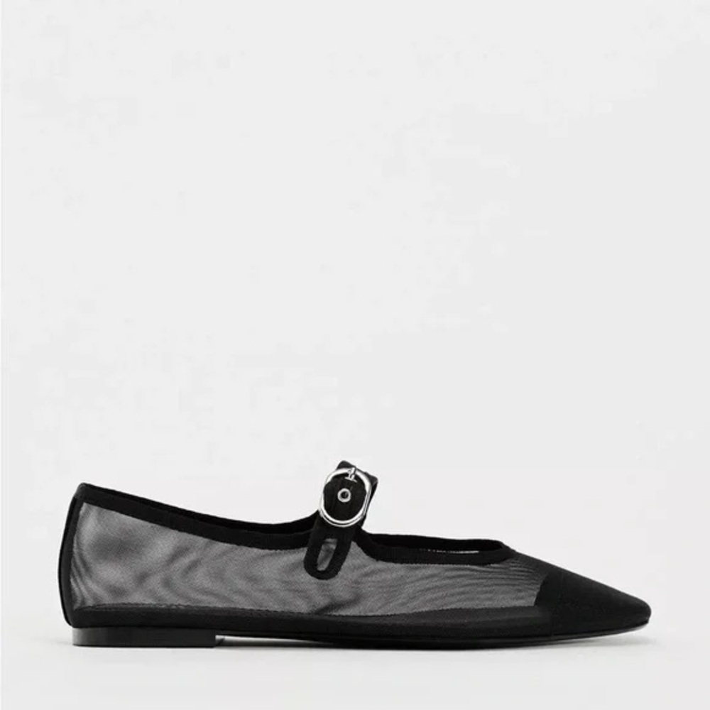 Zara mesh Mary Jane flats size 38